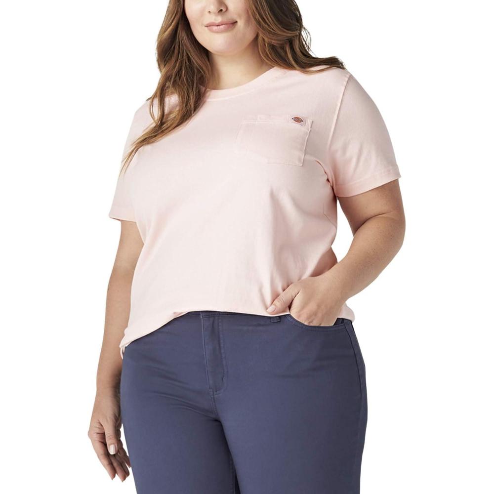 image:imageDickies Womens Plus Short Sleeve Heavyweight TShirtLotus