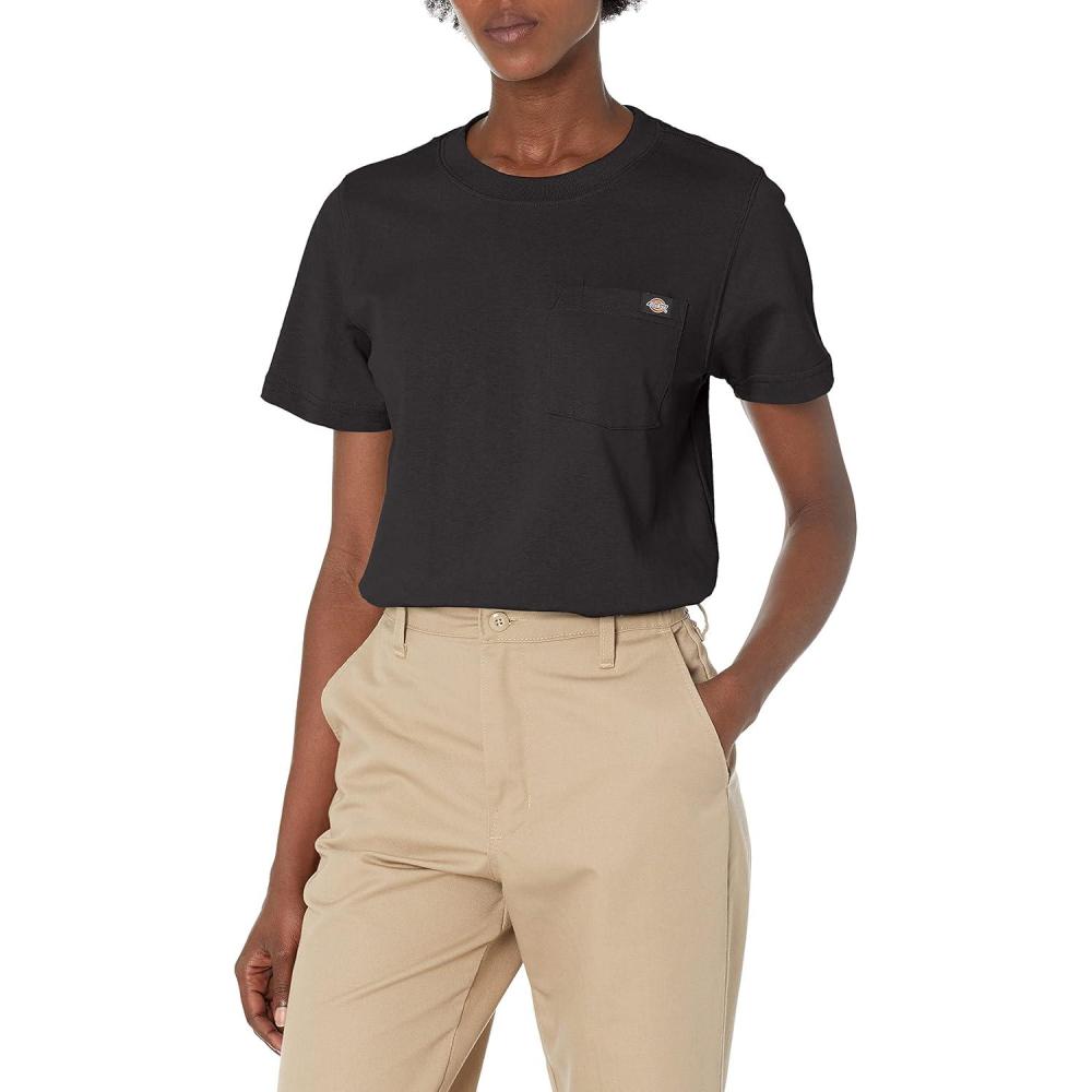 image:imageDickies Womens Short Sleeve Heavyweight Pocket TShirtBlack
