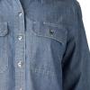 Dickies Womens Long Sleeve Roll-tab Work Shirt(Light Stonewashed)