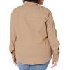 Dickies Womens Long Sleeve Roll-tab Work Shirt(Nutmeg Yarn Dye)