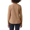 Dickies Womens Long Sleeve Roll-tab Work Shirt(Nutmeg Yarn Dye)