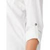 Dickies Womens Long Sleeve Roll-tab Work Shirt(White)