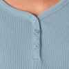 Dickies Women’s Long-Sleeve 3-Button Henley Shirt(Blue)