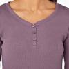 Dickies Women’s Long-Sleeve 3-Button Henley Shirt(Green)