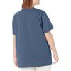 Dickies Womens Plus Short Sleeve Heavyweight T-Shirt(Airforce Blue)