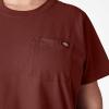 Dickies Womens Plus Short Sleeve Heavyweight T-Shirt(Brick)