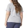 Dickies Womens Plus Short Sleeve Heavyweight T-Shirt(Heather Gray)
