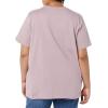 Dickies Womens Plus Short Sleeve Heavyweight T-Shirt(Lilac)