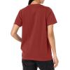 Dickies Womens Plus Short Sleeve Heavyweight T-Shirt(Red)