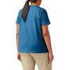 Dickies Womens Plus Short Sleeve Heavyweight T-Shirt(Vallarta Blue)