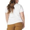 Dickies Womens Plus Short Sleeve Heavyweight T-Shirt(White)
