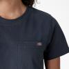 Dickies Women’s Short Sleeve Heavyweight Pocket T-Shirt(Airforce Blue)