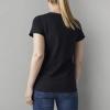 Dickies Womens Women’s Plus Short Sleeve V-Neck T-Shirt(Black)
