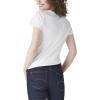 Dickies Womens Women’s Plus Short Sleeve V-Neck T-Shirt(White)