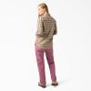 Dickies womens Long Sleeve Crew Neck Thermal Shirt(Brown)