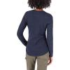 Dickies womens Long Sleeve Crew Neck Thermal Shirt(Ink Navy Single Dye)