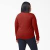 Dickies womens Long Sleeve Crew Neck Thermal Shirt(Molten Lava Heather)