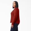 Dickies womens Long Sleeve Crew Neck Thermal Shirt(Molten Lava Heather)