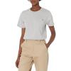 Dickies Women’s Short Sleeve Heavyweight Pocket T-Shirt(Heather Gray)