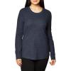 Dickies womens Long Sleeve Crew Neck Thermal Shirt(Ink Navy Single Dye)