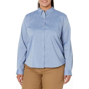Dickies Womens Long Sleeve Stretch Poplin Work Shirt(Limoges)