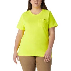 Dickies Womens Plus Short Sleeve Heavyweight T-Shirt(Bright Yellow)