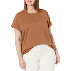Dickies Womens Plus Short Sleeve Heavyweight T-Shirt(Brown Duck)