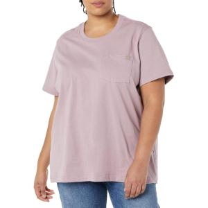 Dickies Womens Plus Short Sleeve Heavyweight T-Shirt(Lilac)