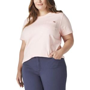 Dickies Womens Plus Short Sleeve Heavyweight T-Shirt(Lotus)