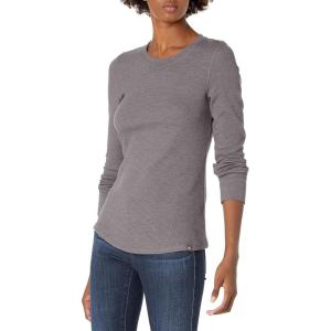 Dickies womens Long Sleeve Crew Neck Thermal Shirt(Graphite Single Dye)