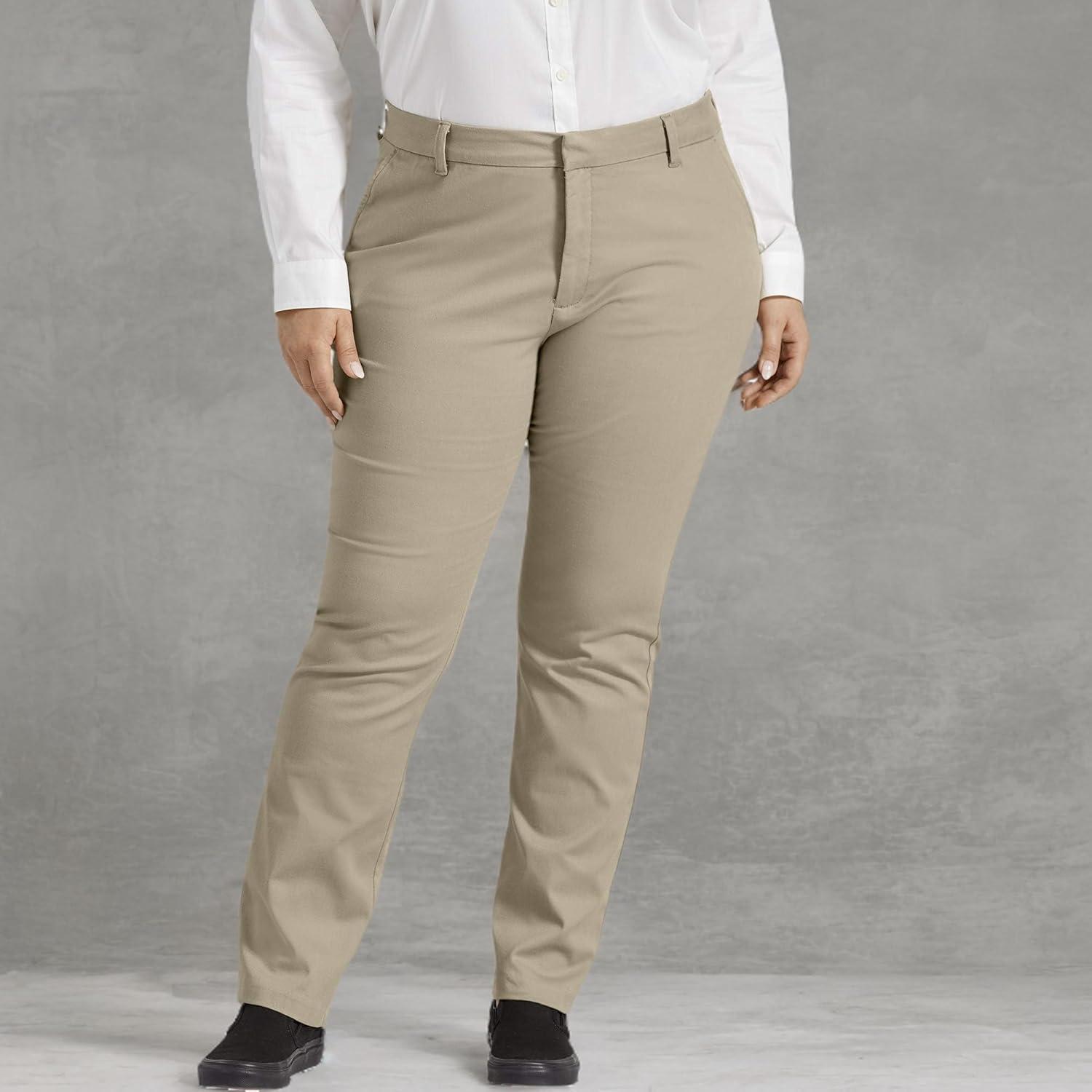 image:imageDickies Womens Perfect Shape Bootcut Twill Pant PlusRinsed Oxford Stone
