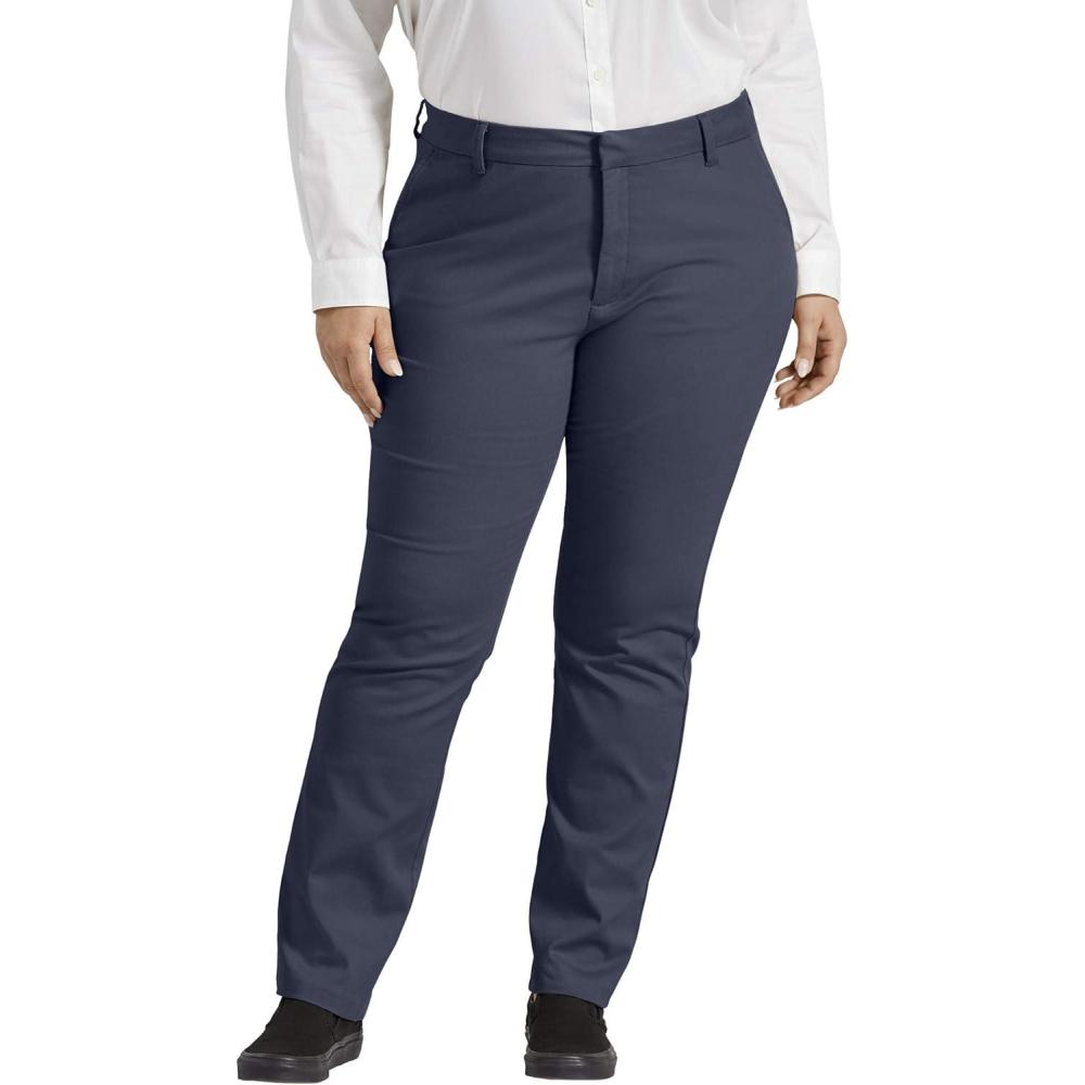 image:imageDickies Womens Perfect Shape Bootcut Twill Pant PlusRinsed Navy