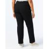 Dickies Womens Perfect Shape Straight Twill Pant – Plus(Rinsed Black)
