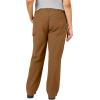 Dickies Womens Plus Size Relaxed Straight Carpenter Duck Pant(Rinsed Brown Duck)