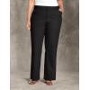 Dickies Women’s Plus-Size Relaxed Straight Stretch Twill Pant(Black V1)