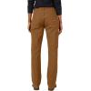 Dickies Womens Relaxed Straight Carpenter Duck Pant(Rinsed Brown Duck)