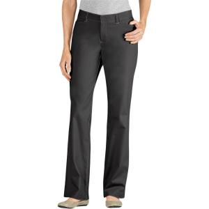 Dickies Women’s Curvy Straight Leg Stretch Twill Pant(Black)
