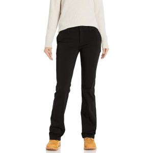 Dickies Womens Perfect Shape Bootcut Twill Pant(Rinsed Black)