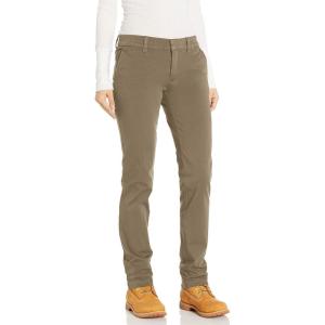 Dickies Women’s Perfect Shape Straight Twill Pant(Rinsed Oxford Stone)