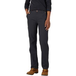 Dickies Womens Relaxed Straight Carpenter Duck Pant(Rinsed Black)