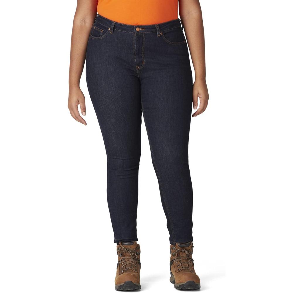 image:imageDickies Womens Perfect Shape Denim Jean Skinny Stretch Plus SizeRinsed Indigo Blue