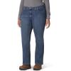 Dickies Womens Perfect Shape Denim Jean – Bootcut Stretch Plus Size(Stonewashed Indigo Blue)
