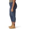 Dickies Women’s Perfect Shape Denim Capri Pant(Stonewashed Indigo Blue)