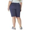 Dickies Women’s Perfect Shape Twill Bermuda Shorts(Rinsed Navy)