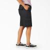 Dickies Womens Plus Sized Stretch Cargo 11” Relaxed Short(Black)