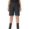 Dickies Women’s Plus Size Carpenter Short(Rinsed Black)