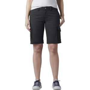 Dickies Women’s 11″ Relaxed Stretch Cargo Shorts(Black)