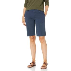 Dickies Women’s Perfect Shape Twill Bermuda Shorts(Rinsed Navy)