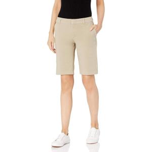 Dickies Women’s Perfect Shape Twill Bermuda Shorts(Rinsed Oxford Stone)