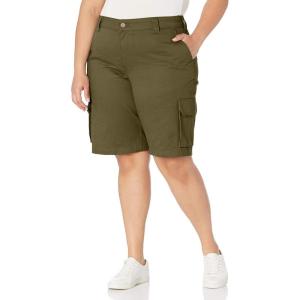 Dickies Womens Plus Sized Stretch Cargo 11” Relaxed Short(Grape Leaf V1)